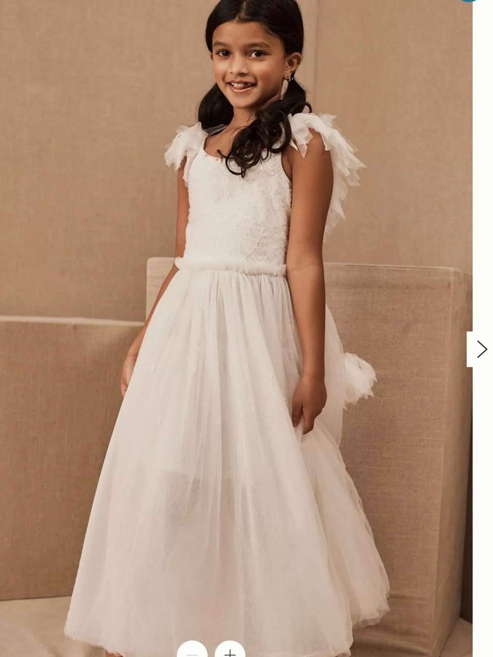 Anthropologie Luna Luna Aurora Ivory Tulle Dress